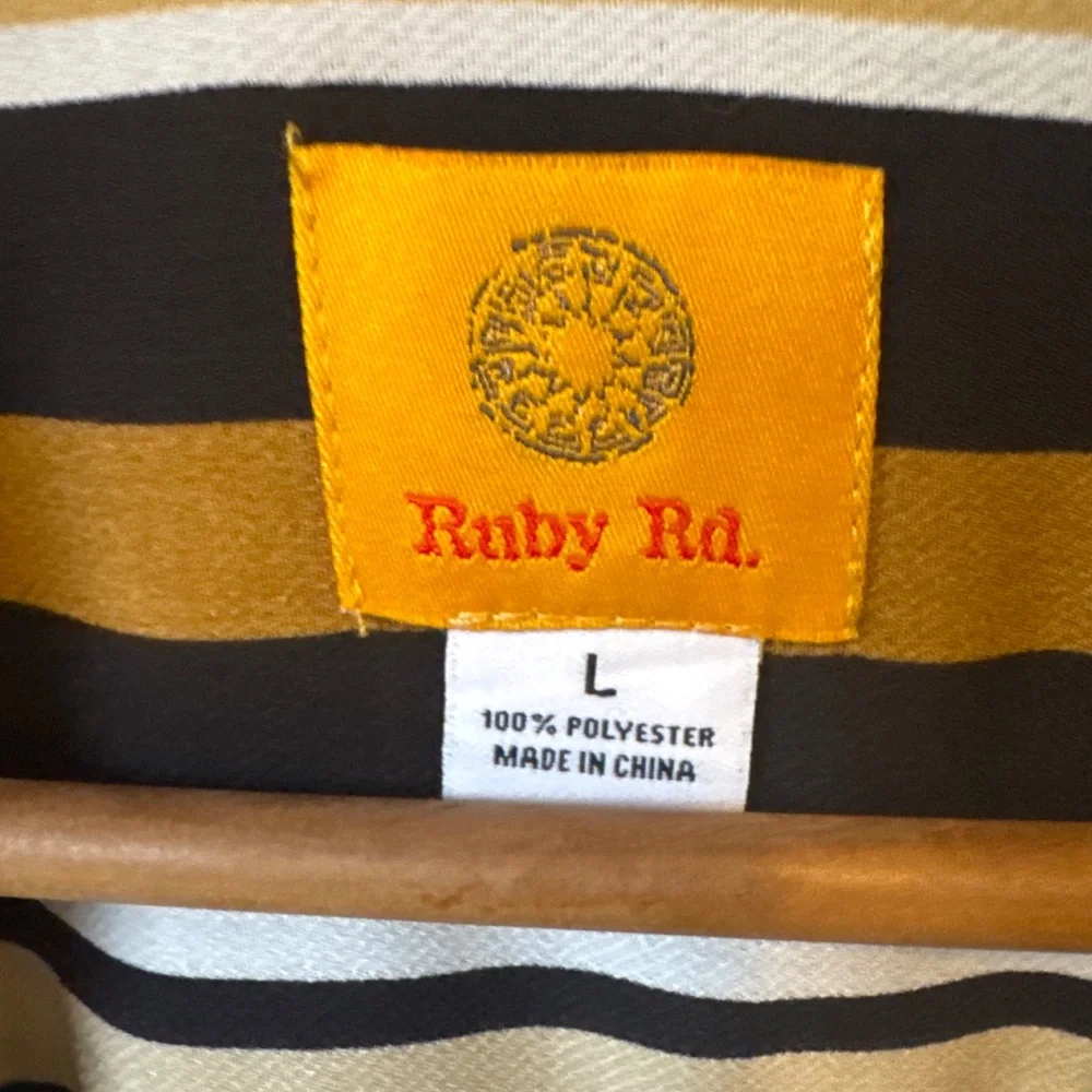 Ruby Rd pull over striped blouse - Picture 2 of 6